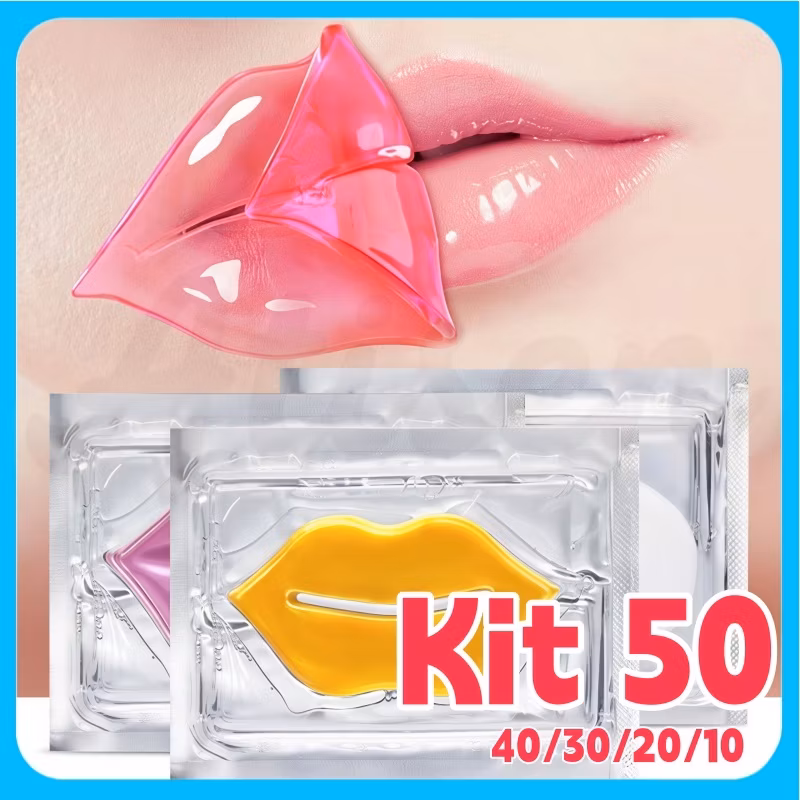 Kit 50/40/30/20/10 Máscara Labial DADIVA De Mel de colágeno com cristal hidratante para lábios