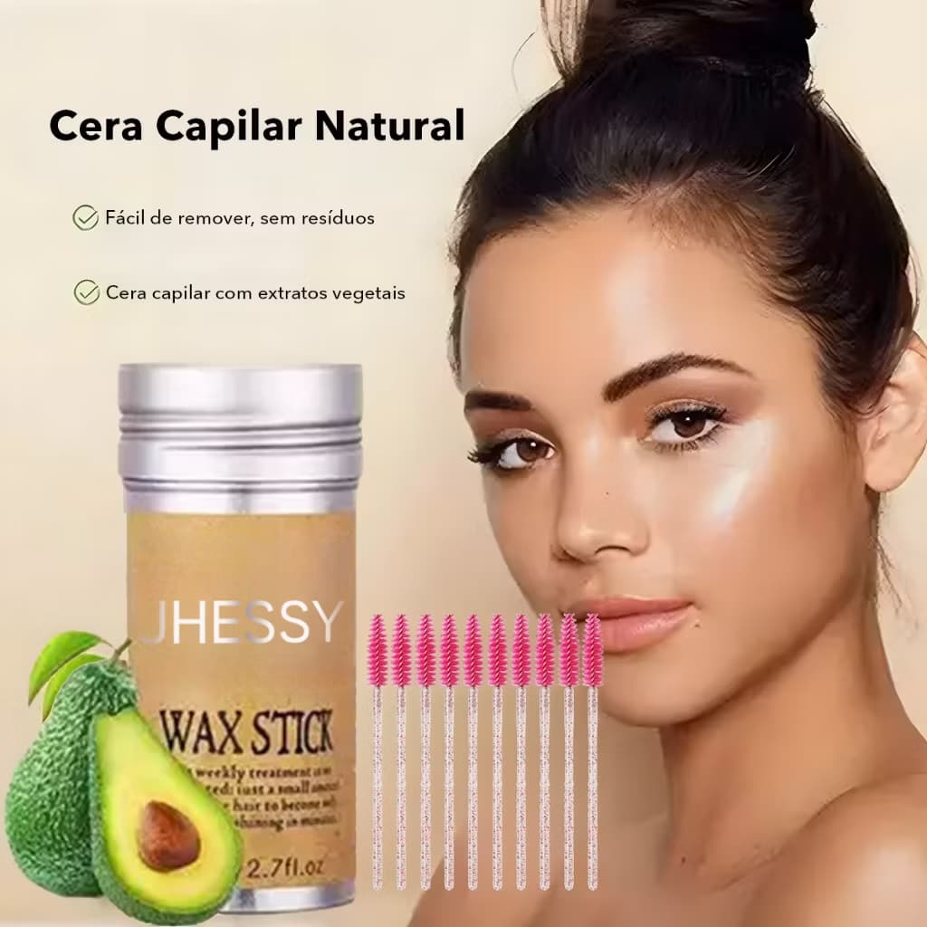 KIT Bastão De Cera Para Cabelo Stick Portátil Profissional Perfeito Linha De Liso Não Frizado