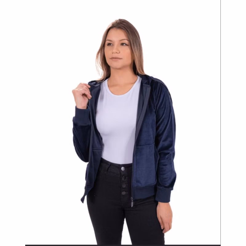 "Casaco Plush Veludo P M G GG-Seu Novo Favorito de Inverno"