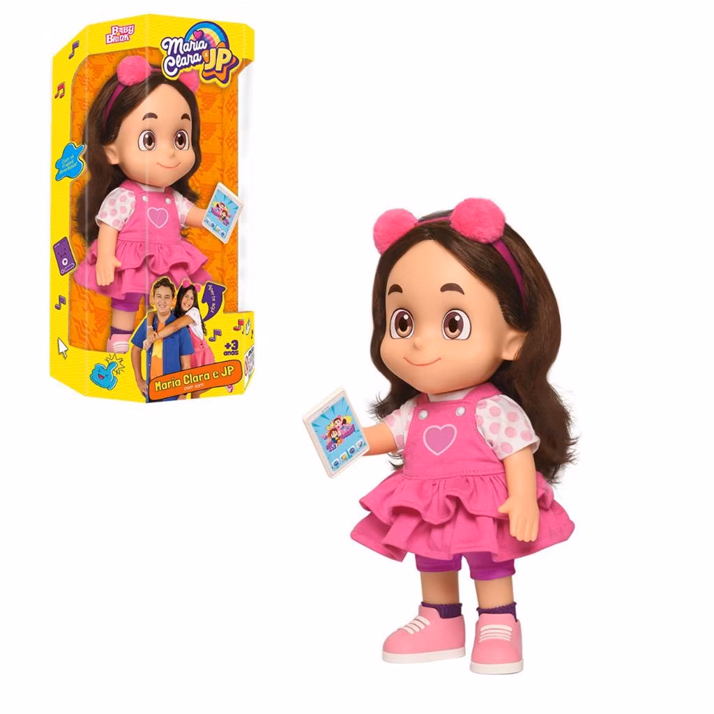 Boneca Maria Clara Youtuber Fala 14 frases Baby Brink 1055