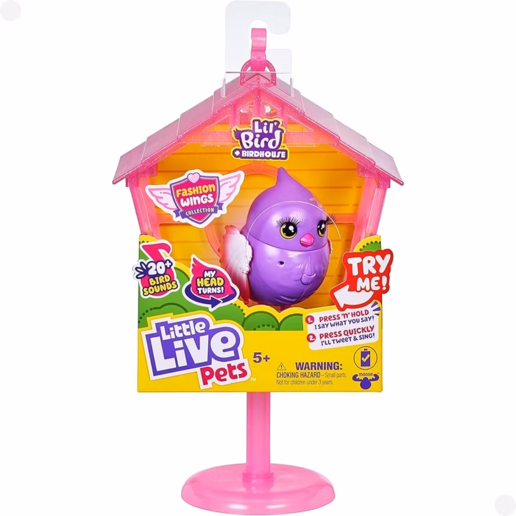 Little Live Pets Lil Bird Ligável C/ +20 Sons Reação - Fun