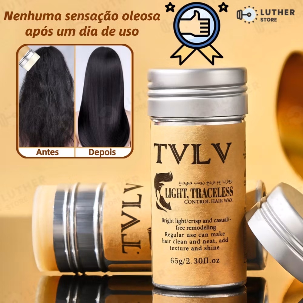 Bastão de Cera para Cabelo Anti-Frizz Frizzy Hair Tidying Creme Suavizante Styling Stick de Cera par