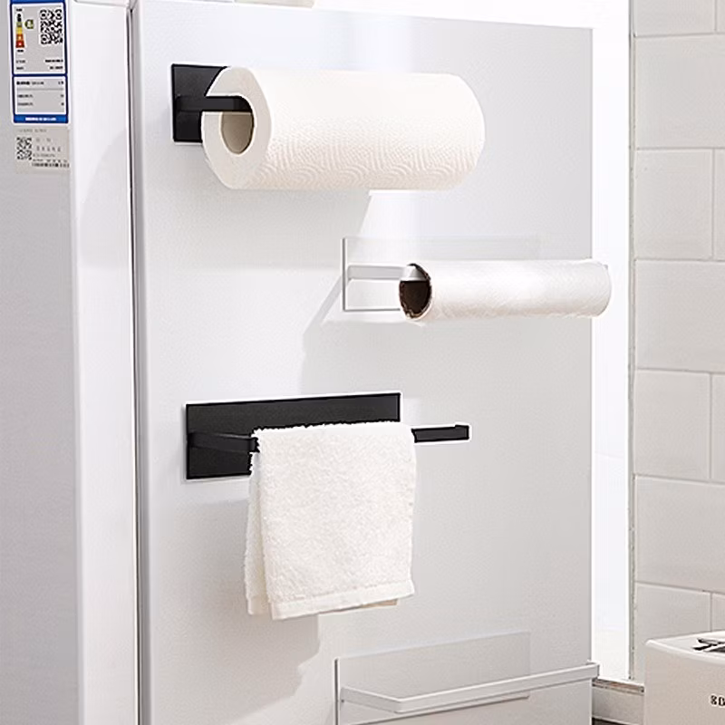 Porta Papel Toalha Suporte Metal Rolo Cozinha Adesivo Fita WL-2538